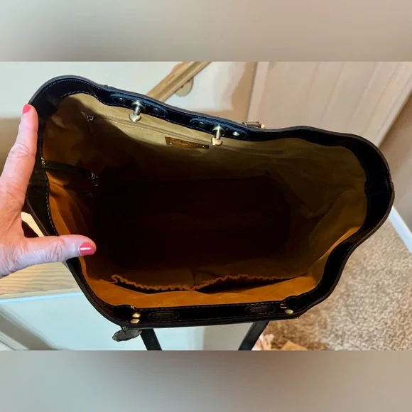 👜 Patricia Nash Abstract Animal Print Benvenuto Leather Tote - Picture 7 of 11